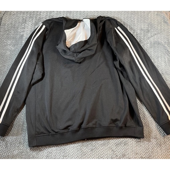 Vtg Marithe Francois Girbaud Jacket Hoodie Black Graffiti XXXL Spellout - Picture 6 of 12